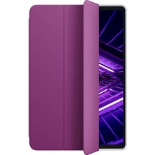 Microsonic Lenovo Tab M10 Plus TB-X606F 10.3" ZA5T0215TR Kılıf Slim Translucent Back Smart Cover Mor