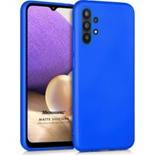 Microsonic Matte Silicone Galaxy A32 5G Kılıf Mavi