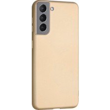 Microsonic Matte Silicone Galaxy S21 Kılıf Gold