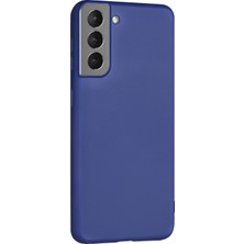 Microsonic Matte Silicone Galaxy S21 Kılıf Lacivert