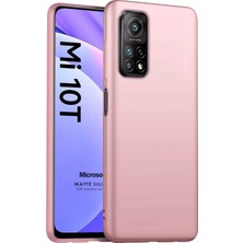 Microsonic Matte Silicone Xiaomi Mi 10T Pro Kılıf Rose Gold