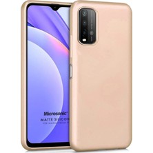 Microsonic Matte Silicone Xiaomi Redmi 9t Kılıf Gold