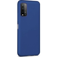 Microsonic Matte Silicone Xiaomi Redmi 9t Kılıf Lacivert