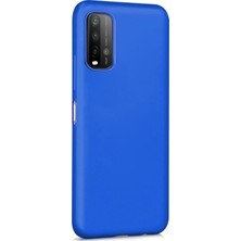 Microsonic Matte Silicone Xiaomi Redmi 9t Kılıf Mavi