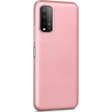 Microsonic Matte Silicone Xiaomi Redmi 9t Kılıf Rose Gold