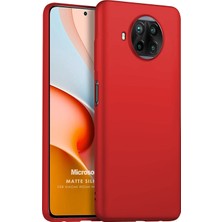 Microsonic Matte Silicone Xiaomi Redmi Note 9 Pro 5g Kılıf Kırmızı