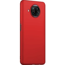 Microsonic Matte Silicone Xiaomi Redmi Note 9 Pro 5g Kılıf Kırmızı