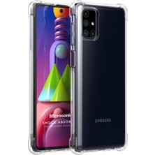 Microsonic Samsung Galaxy M51 Kılıf Shock Absorbing Şeffaf