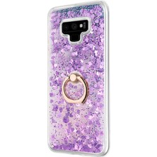 Microsonic Samsung Galaxy Note 9 Kılıf Glitter Liquid Holder Mor