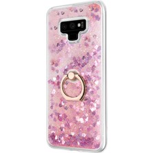 Microsonic Samsung Galaxy Note 9 Kılıf Glitter Liquid Holder Pembe