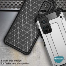 Microsonic Xiaomi Mi 10T Kılıf Rugged Ar Mavi