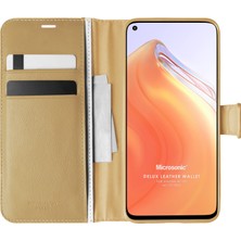 Microsonic Xiaomi Mi 10T Pro Kılıf Delux Leather Wallet Gold