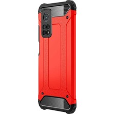 Microsonic Xiaomi Mi 10T Pro Kılıf Rugged Ar Kırmızı