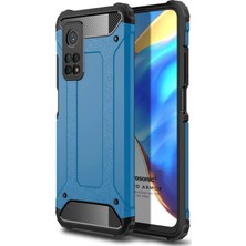 Microsonic Xiaomi Mi 10T Pro Kılıf Rugged Ar Mavi