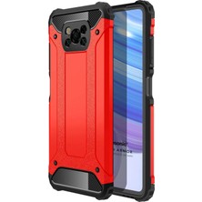 Microsonic Xiaomi Poco X3 Nfc Kılıf Rugged Ar Kırmızı