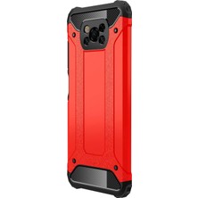 Microsonic Xiaomi Poco X3 Nfc Kılıf Rugged Ar Kırmızı