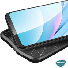 Microsonic Xiaomi Redmi 9t Kılıf Deri Dokulu Silikon Siyah