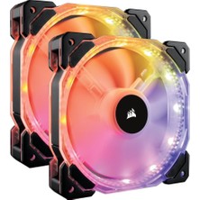 CORSAIR CO-9050069-WW HD140 RGB LED HİGH PERFORMANCE 140MM PWM FAN, KONTROLCÜ İLE BİRLİKTE, 2'Lİ PAKET