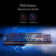 ASUS ROG Strix Scope RX Red Switch 1ms IP57 Su Geçirmez ve Toza Dayanıklı RGB Türkçe Optik Kablolu Gizlilik Tuşlu Mekanik Gaming Klavye