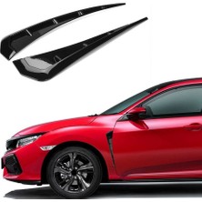 Carmind Honda Civic Fc5 Yan Çamurluk Venti Piano Black (2 Adet)