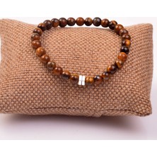 Taş Sandığı Kaplan Gözü Taşı Bileklik ( 6 mm )