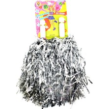 Samur 1 Çift Gümüş Renk Gösteri Ponponu Ss