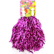 Samur 1 Çift Fuşya Renk Gösteri Ponponu Ss