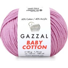 Gazzal Baby Cotton El Örgü İpi Pastel Lavanta 3422