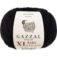 Gazzal Baby Cotton XL El Örgü İpi Siyah 3433