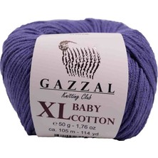 Gazzal Baby Cotton XL El Örgü İpi Koyu Lila 3440