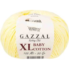 Gazzal Baby Cotton Xl El Örgü Ipi Sarı 3413