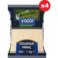 Yazar Dolmalık Sütlaçlık Kırık Pirinç 1 kg x 4 'lı