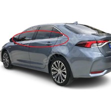 Blueoto Blue Toyota Corolla Sedan Krom Cam Çıtası 2019-2020 Paslanmaz Çelik 8 Parça Blueoto