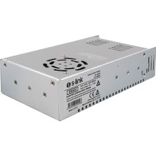 S-Link SL-KA390 12V 30A 380W Metal Kamera Güç Kaynağı