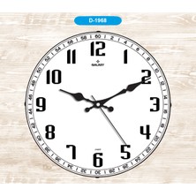 Galaxy Yuvarlak Bombe Camlı Duvar Saati