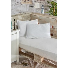 Komfort Home Bebek Çizgili Pamuk Saten Yastık Kılıfı 35 x 45 cm - 2 Adet
