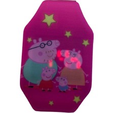 Kumik Peppa Pig Ailesi Karanlıkta Parlayan Led Oyuncak Saat