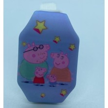 Kumik Peppa Pig Ailesi Karanlıkta Parlayan Led Oyuncak Saat