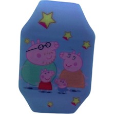 Kumik Peppa Pig Ailesi Karanlıkta Parlayan Led Oyuncak Saat