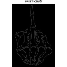 Artikel Kemik Parmak Araç Sticker 21 x 29 cm