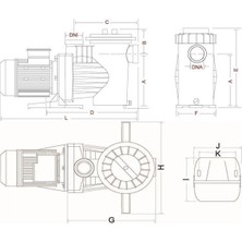 Saci Winner Havuz Pompası 1 Hp 380 Volt