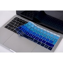 McStorey Laptop Macbook Pro Klavye Kılıf Türkçe Q Baskılı A1534 A1708 ile Uyumlu Ombre