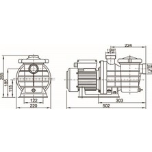 Smp 1,5 Hp Havuz Pompası 380 Volt