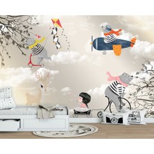 Özel Duvarlar Sevimli Ayıcıklar Çocuk Odası Duvar Kağıdı