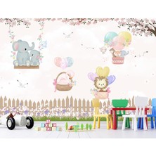 Özel Duvarlar Sevimli Canlılar Çocuk Odası Özel Tasarım Duvar Kağıdı