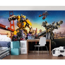 Özel Duvarlar Transformers Robot Arabalar Çocuk Odası Duvar Kağıdı