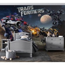 Özel Duvarlar Transformers Robot Arabalar Özel Tasarım Duvar Kağıdı