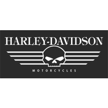 Sticker Atölyesi Harley Davidson Motorcu Sticker - 14014