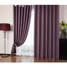 Taç Blackout Karartma Perde Pilesiz Mürdüm  150*260