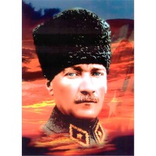 Tablosan Kalpaklı Atatürk Kanvas Tablo